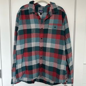 Patagonia Red and Green Plaid Flannel